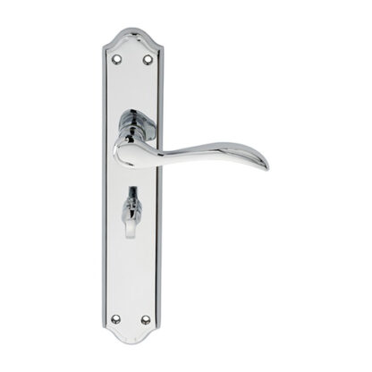 Carlisle Brass DL292CP Madrid Lever on  Long WC Backplate (LEAD TIME: 2-3 DAYS)