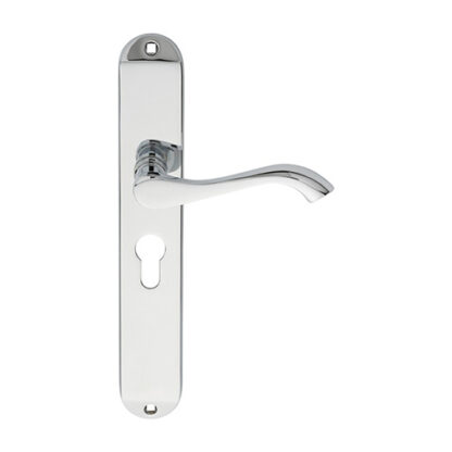 Carlisle Brass DL380YCP Andros Lever on Euro Lock Long Backplate (LEAD TIME: 2-3 DAYS)