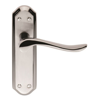 Carlisle Brass DL451SCCP Lytham Lever on Latch backplate (LEAD TIME: 2-3 DAYS)