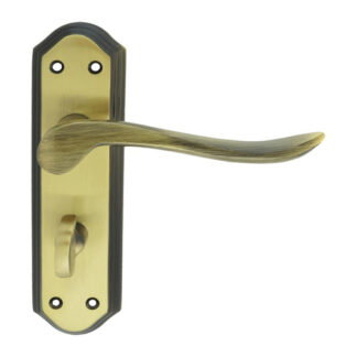 Carlisle Brass DL452FB Lytham Lever on WC backplate (LEAD TIME: 2-3 DAYS)