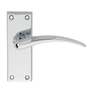 Carlisle Brass DL65CP Wing Lever on Short Latch Backplate (LEAD TIME: 2-3 DAYS)