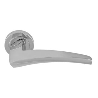 Manital DU5CP Manital Dune lever on Round Rose - Polished Chrome (LEAD TIME: 2-3 DAYS)