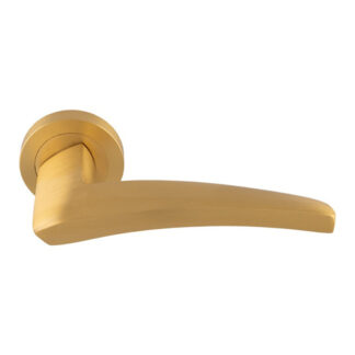 Manital DU5SB Manital Dune lever on Round Rose - Satin Brass (LEAD TIME: 2-3 DAYS)