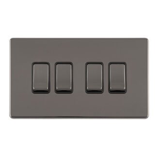 Eurolite ECBN4SWB 4 GANG 10AMP 2WAY SWITCH (LEAD TIME: 2-3 DAYS)