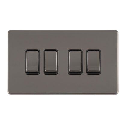 Eurolite ECBN4SWB 4 GANG 10AMP 2WAY SWITCH (LEAD TIME: 2-3 DAYS)