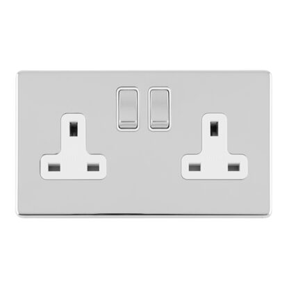 Eurolite ECPC2SOW 2 GANG 13AMP DP SWITCHED SOCKET (LEAD TIME: 2-3 DAYS)