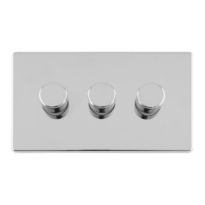Eurolite ECPC3DLED 3 Gang Led Push On Off 2Way Dimmer (LEAD TIME: 2-3 DAYS)