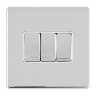 Eurolite ECPC3SWW 3 GANG 10AMP 2WAY SWITCH (LEAD TIME: 2-3 DAYS)