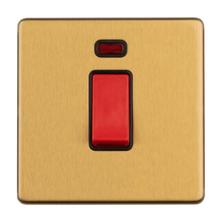 Eurolite ECSB45ASWNSB 1 Gang 45 Amp Switch with Neon Indicator (LEAD TIME: 2-3 DAYS)
