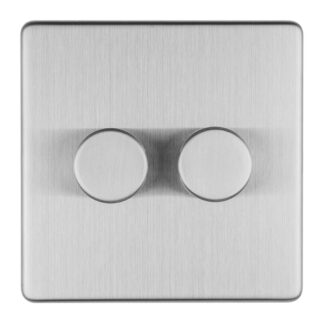 Eurolite ECSS2DLED 2 Gang Led Push On Off 2Way Dimmer (LEAD TIME: 2-3 DAYS)