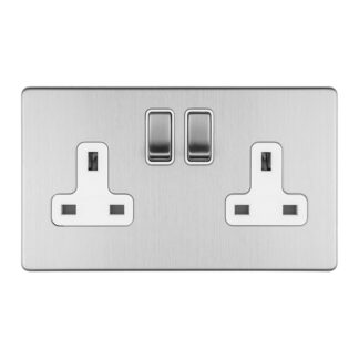 Eurolite ECSS2SOW 2 GANG 13AMP DP SWITCHED SOCKET (LEAD TIME: 2-3 DAYS)