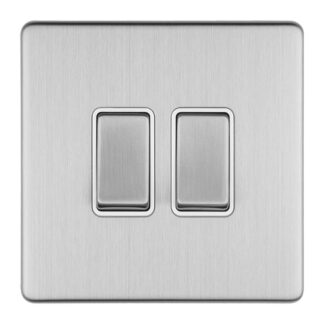 Eurolite ECSS2SWW 2 GANG 10AMP 2WAY SWITCH (LEAD TIME: 2-3 DAYS)