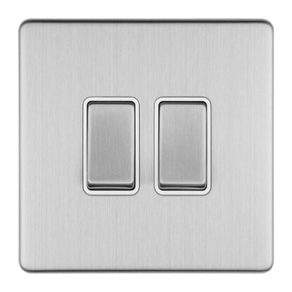 Eurolite ECSS2SWW 2 GANG 10AMP 2WAY SWITCH (LEAD TIME: 2-3 DAYS)