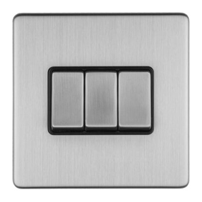 Eurolite ECSS3SWB 3 GANG 10AMP 2WAY SWITCH (LEAD TIME: 2-3 DAYS)