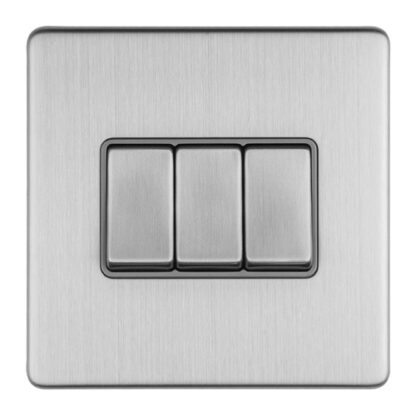 Eurolite ECSS3SWG 3 GANG 10AMP 2WAY SWITCH (LEAD TIME: 2-3 DAYS)