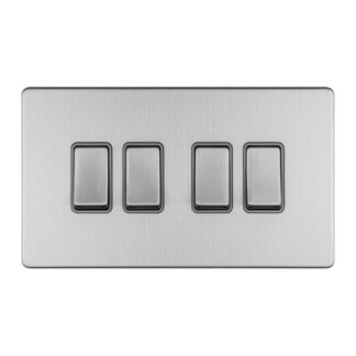 Eurolite ECSS4SWG 4 GANG 10AMP 2WAY SWITCH (LEAD TIME: 2-3 DAYS)
