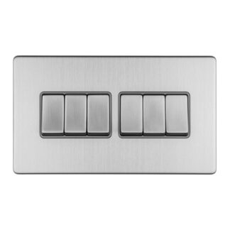 Eurolite ECSS6SWG 6 GANG 10AMP 2WAY SWITCH (LEAD TIME: 2-3 DAYS)