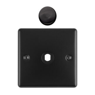 Eurolite EN1DIMMBB Dimmer Switch Plate-Matt Black-1 Gang (LEAD TIME: 2-3 DAYS)