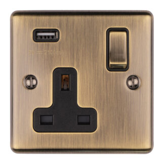 Eurolite EN1USBABB 1 Gang USB Socket (LEAD TIME: 2-3 DAYS)