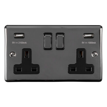 Eurolite EN2USBBNB 2 Gang USB Socket (LEAD TIME: 2-3 DAYS)