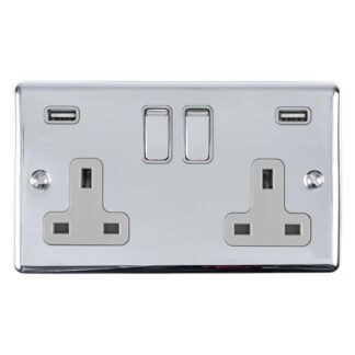 Eurolite EN2USBPCG 2 Gang USB Socket (LEAD TIME: 2-3 DAYS)