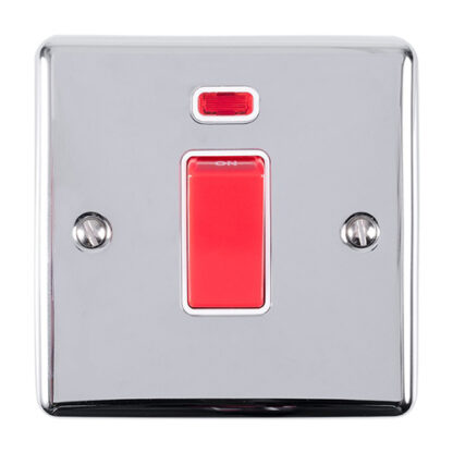Eurolite EN45ASWNSPCW 45Amp Switch with Neon Indicator (LEAD TIME: 2-3 DAYS)