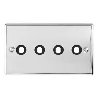 Eurolite EN4DIMPC Dimmer Switch Plate-Polished Chrome-4 Gang (LEAD TIME: 2-3 DAYS)