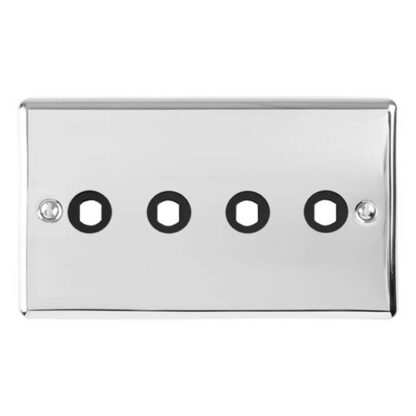 Eurolite EN4DIMPC Dimmer Switch Plate-Polished Chrome-4 Gang (LEAD TIME: 2-3 DAYS)