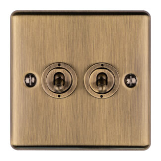 Eurolite ENT2SWABB 2 Gang Toggle Switch (LEAD TIME: 2-3 DAYS)