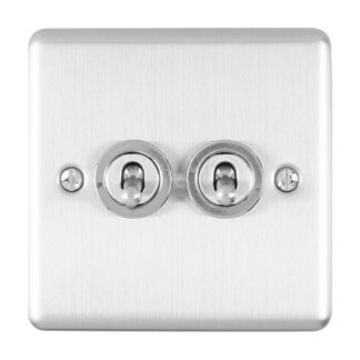 Eurolite ENT2SWSS 2 Gang Toggle Switch (LEAD TIME: 2-3 DAYS)