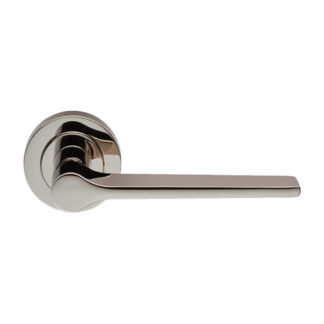 Carlisle Brass EUL020PN Velino Lever on Round Rose (LEAD TIME: 2-3 DAYS)