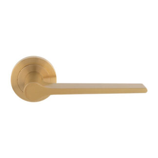 Carlisle Brass EUL020SB Velino Lever on Round Rose (LEAD TIME: 2-3 DAYS)