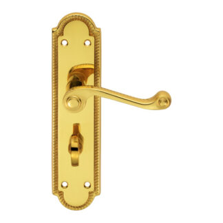 Carlisle Brass FG27WC Georgian Lever on Shaped WC Backplate (LEAD TIME: 2-3 DAYS)