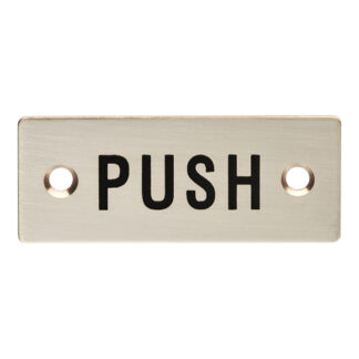 EuroSpec FPA1302SSS Push Symbol Sign  (LEAD TIME: 2-3 DAYS)