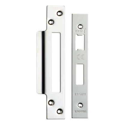 EuroSpec FSF5004BSS Easi - T Forend Strike and Fixing Pack-Bright Stainless Steel-Square Forend (LEAD TIME: 2-3 DAYS)