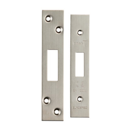 EuroSpec FSF5007SSS Easi T Forend Strikes & Fixing Pack Deadlocks-Satin Stainless Steel-Square Forend (LEAD TIME: 2-3 DAYS)