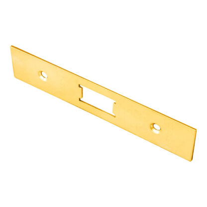 EuroSpec FSF5008PVD Forend Strike & Fixing Pack To Suit Flat Latch FLL5030-PVD-Square Forend (LEAD TIME: 2-3 DAYS)