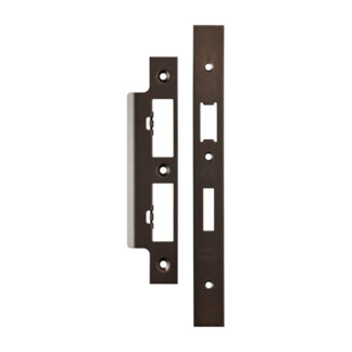 EuroSpec FSF5017MBRZ Din Sash Bathroom Forend & Strike Pack (LEAD TIME: 2-3 DAYS)