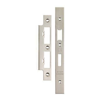 EuroSpec FSF5017SSS Forend Strike & Fixing Pack To Suit Din Euro Sash/Bathroom Lock-Satin Stainless Steel-Square Forend (LEAD TIME: 2-3 DAYS)