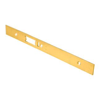 EuroSpec FSF5031PVD Forend Strike & Fixing Pack To Suit Din Anti Thrust Night Latch-PVD-Square Forend (LEAD TIME: 2-3 DAYS)