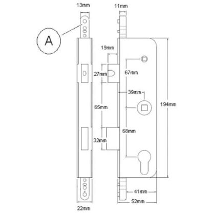 Fullex Genuine Multipoint Gearbox Old Style Case A - Lift Lever or Split Spindle - Image 2