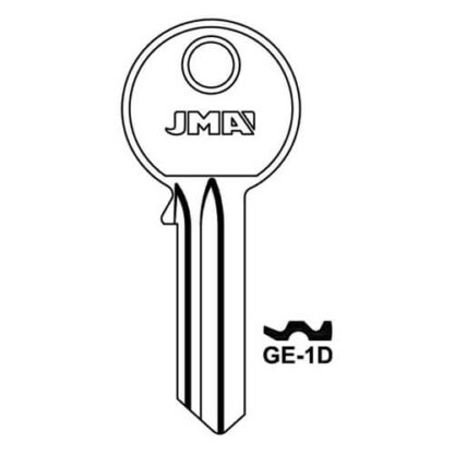 JMA GE-1D Gege 5 Pin Cylinder Key Blank - Image 3