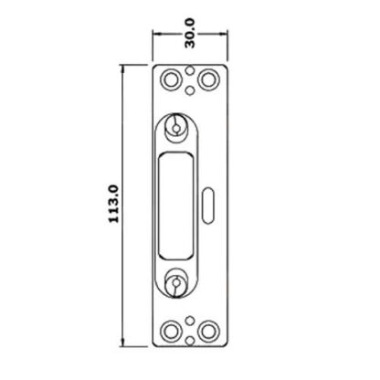 GU UPVC Deadbolt Keep - Image 2