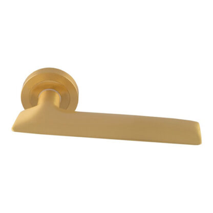 Manital HYD5SB Manital Hygge due Lever on Round Rose - Satin Brass (LEAD TIME: 2-3 DAYS)