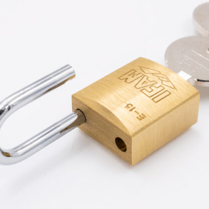 Ifam E Series 15mm Open Shackle Brass Padlock - Image 4