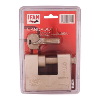 Ifam Huno 80mm CEN5 Armoured Shutter Padlock - Image 2