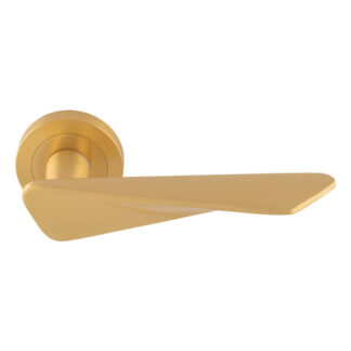 Manital IN5SB Manital Intona Lever on Round Rose - Satin Brass (LEAD TIME: 2-3 DAYS)