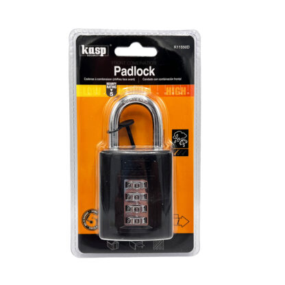 Kasp 115 50mm - Open Style Shackle Combination Padlock - Image 5