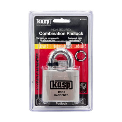 Kasp 119 60mm High Security Open Shackle Combination Padlock - Image 5