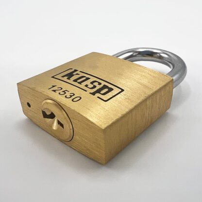 Kasp 125 Series 30mm Open Shackle Brass Padlock - Image 3